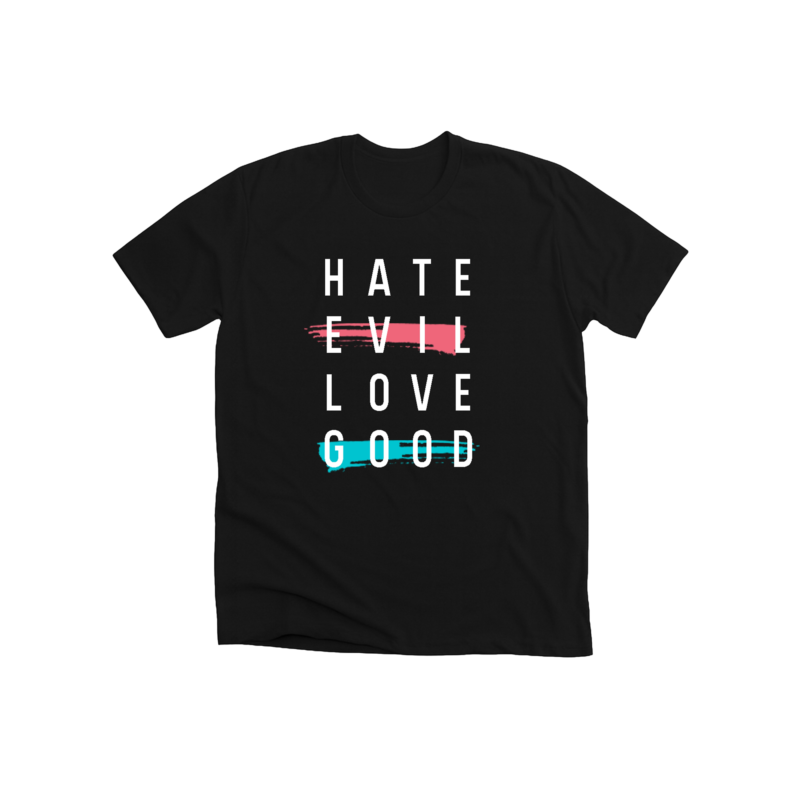 hate evil love good (brush style)